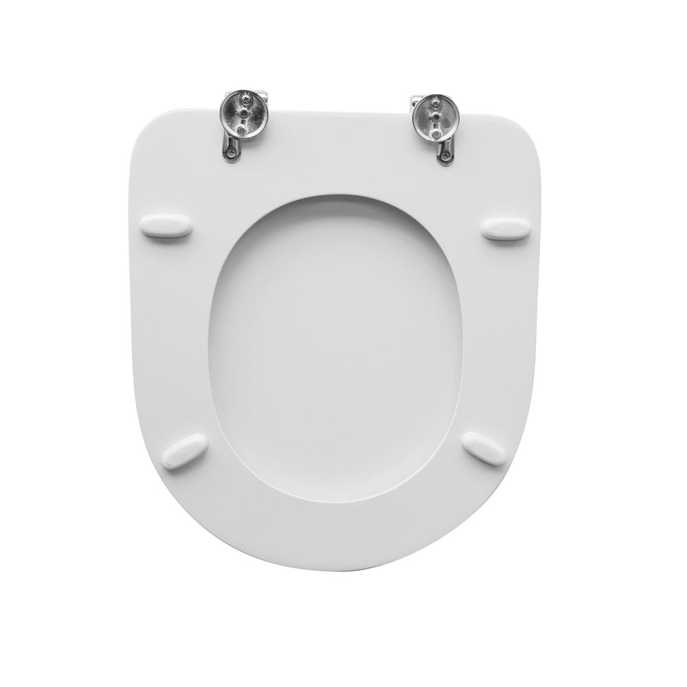 Sedile wc bianco per Azzurra vaso Mini Nuvola con cerniere ad espansione