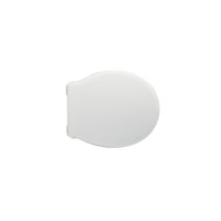 Sedile wc bianco per Alice vaso Short larghezza 37,5 cm cerniera ad asta regolabile