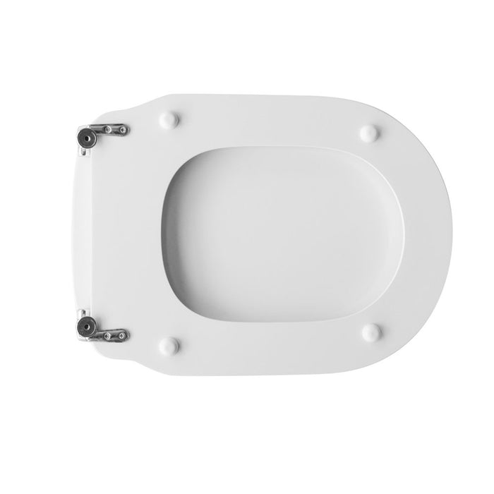 Sedile wc bianco per Catalano vaso serie Argenta larghezza 33,6 cm cerniere fisse