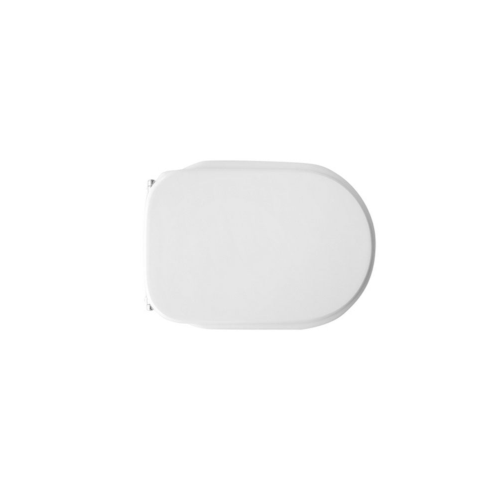 Sedile wc bianco per Catalano vaso serie Argenta larghezza 33,6 cm cerniere fisse