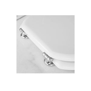 Sedile wc bianco per Catalano vaso serie Canova larghezza 36 cm cerniere regolabili