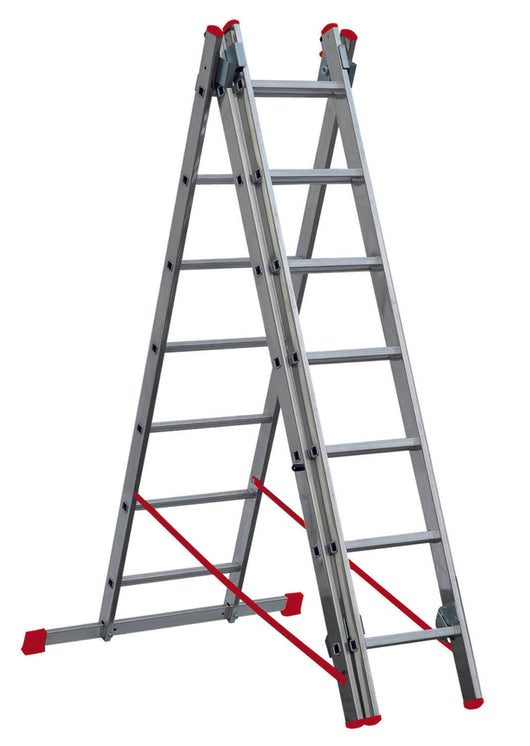 SCALA ALLUMINIO PROMO STEP TRIPLICE 3X7 MT3,44