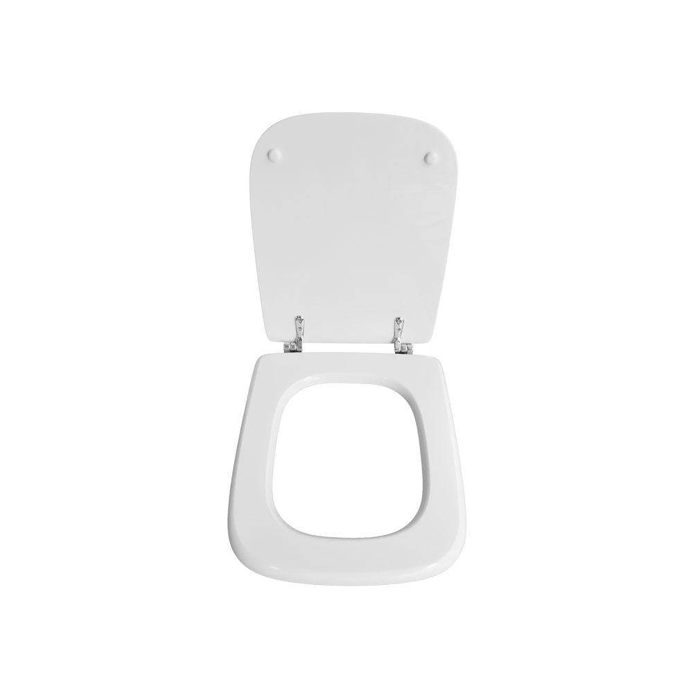 Sedile wc bianco per Catalano vaso Polo larghezza 34,2 cm cerniere fisse