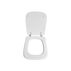 Sedile wc bianco per Catalano vaso Polo larghezza 34,2 cm cerniere fisse