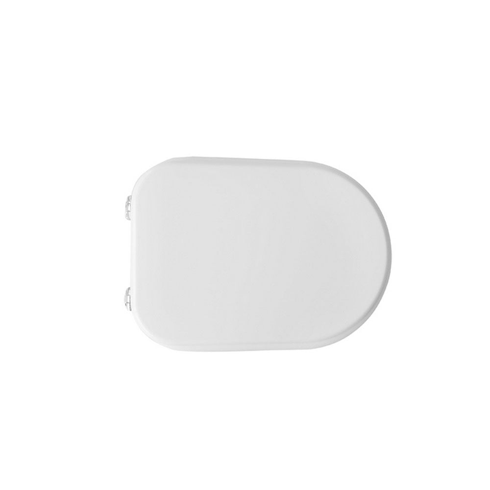 Sedile wc bianco per Cesame vaso Sintesi larghezza 33,8 cm cerniere regolabili