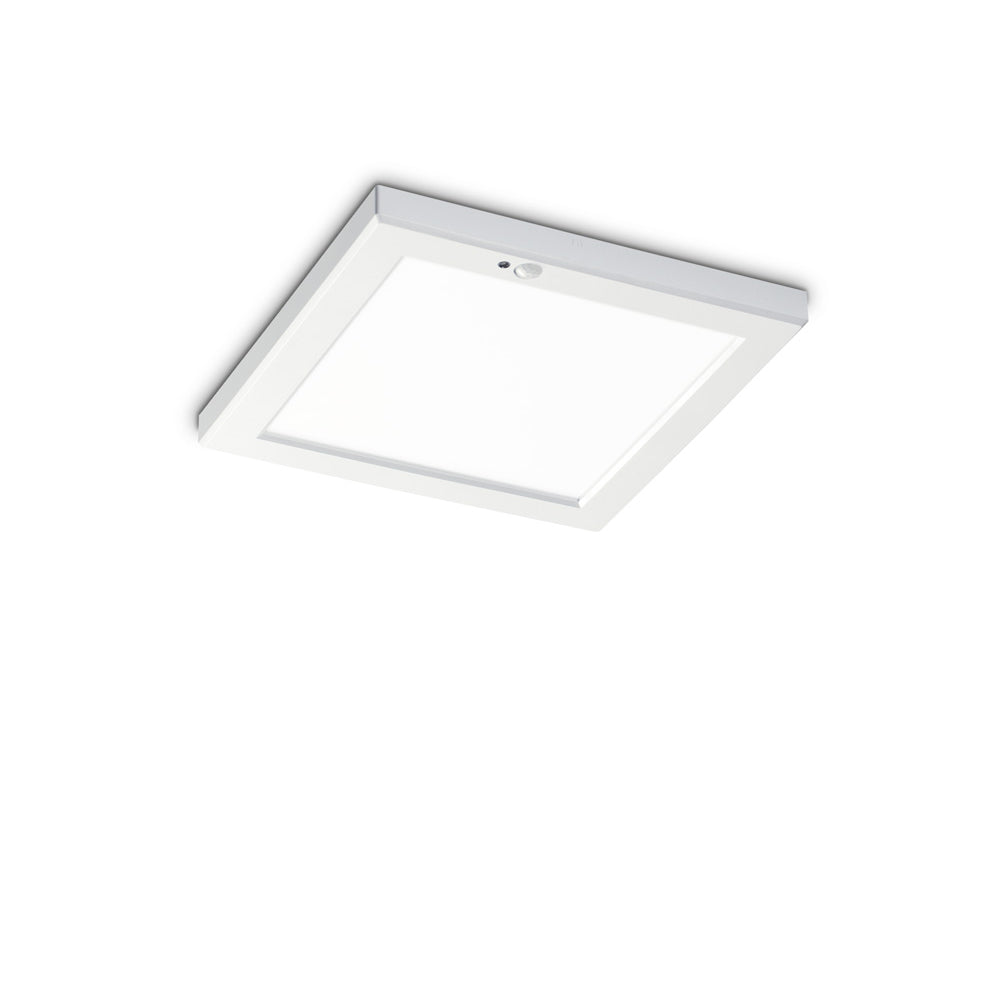 Plafoniera Moderna Aura Materie Plastiche Bianco Sensore Led 20W 3000K