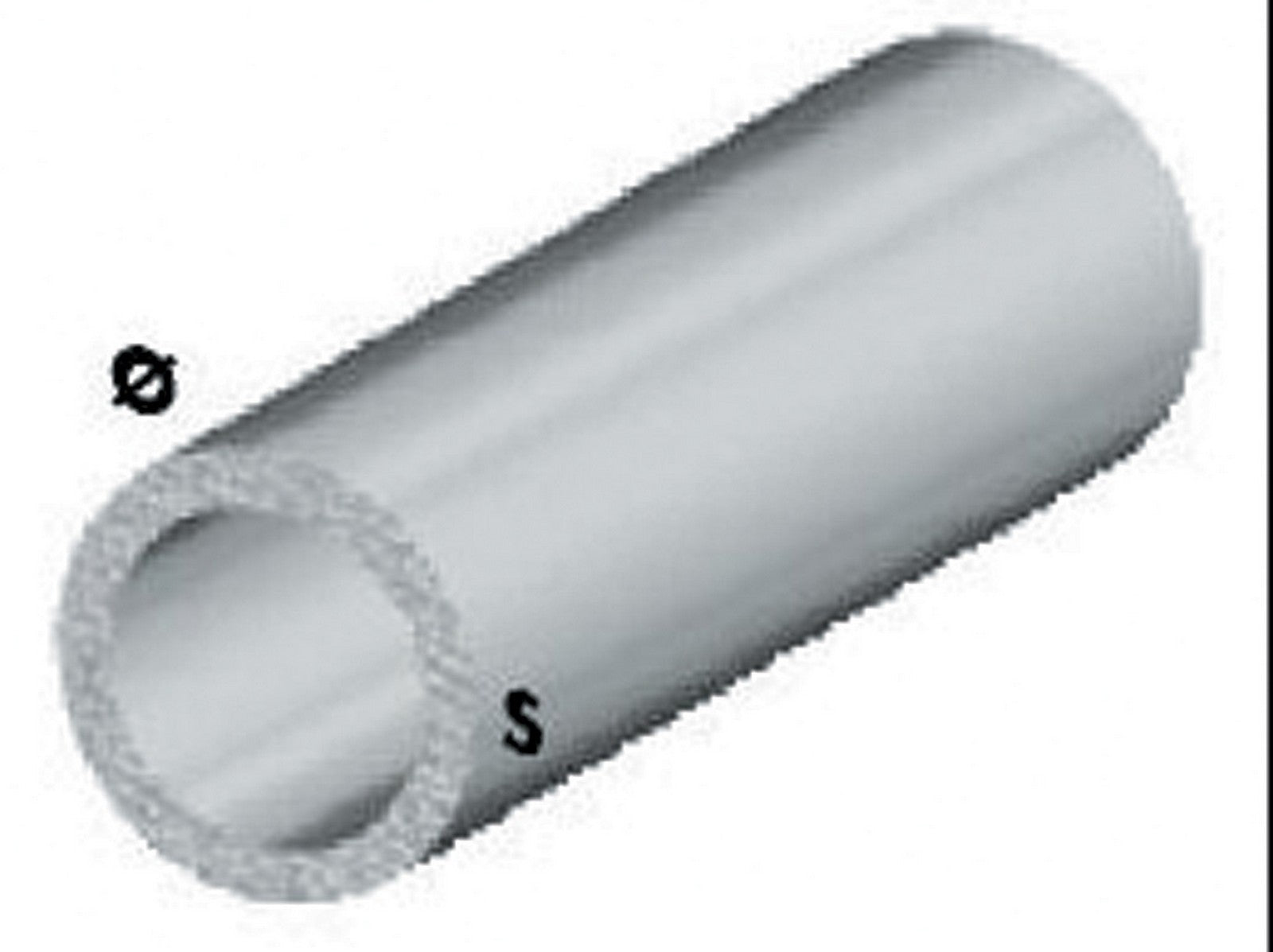 5pz profilo argento h.100 cm tubo tondo 12x1 mm cod:ferx.29093