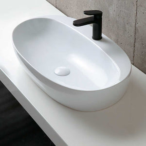 Lavabo da appoggio Ceramica Azzurra Elegance 90X44 con foro rubinetto