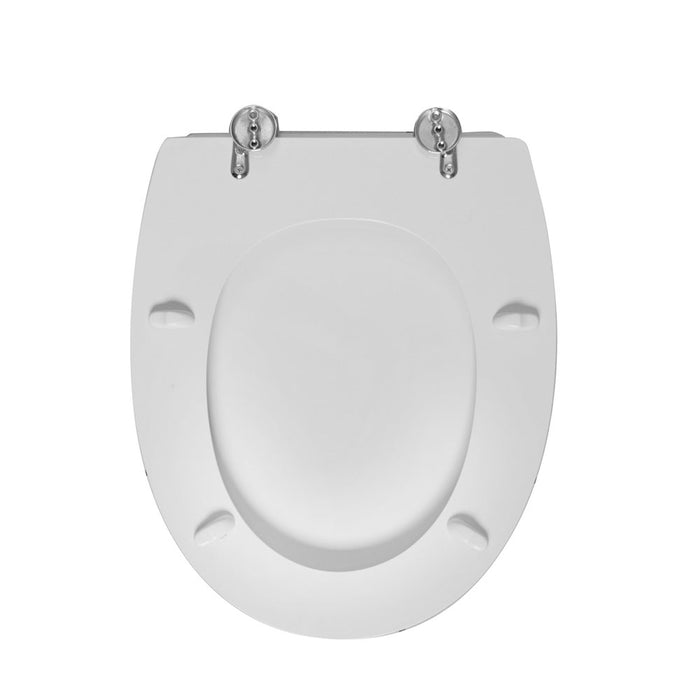 Sedile wc per Globo vaso Amica larghezza 35,5 cm cerniere regolabili