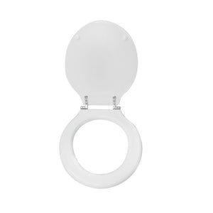 Sedile wc bianco per Globo vaso Paestum sospeso larghezza 38,5 cm cerniere ad espansione