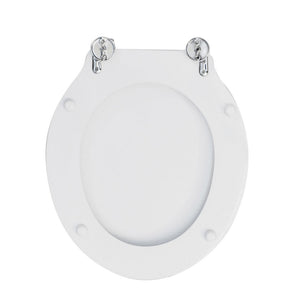 Sedile wc bianco per Globo vaso Paestum sospeso larghezza 38,5 cm cerniere ad espansione