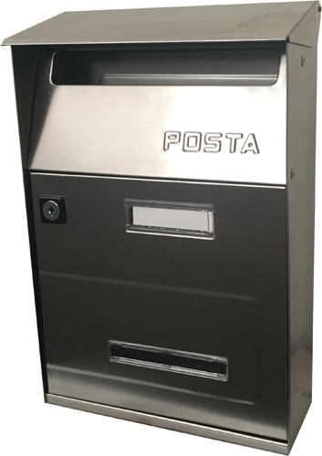 Cassetta Postale Alubox 'Effe-T' Inox Satinata