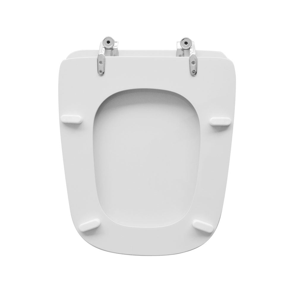 Sedile wc bianco per Hydra vaso Angela larghezza 34,5 cm cerniere universali