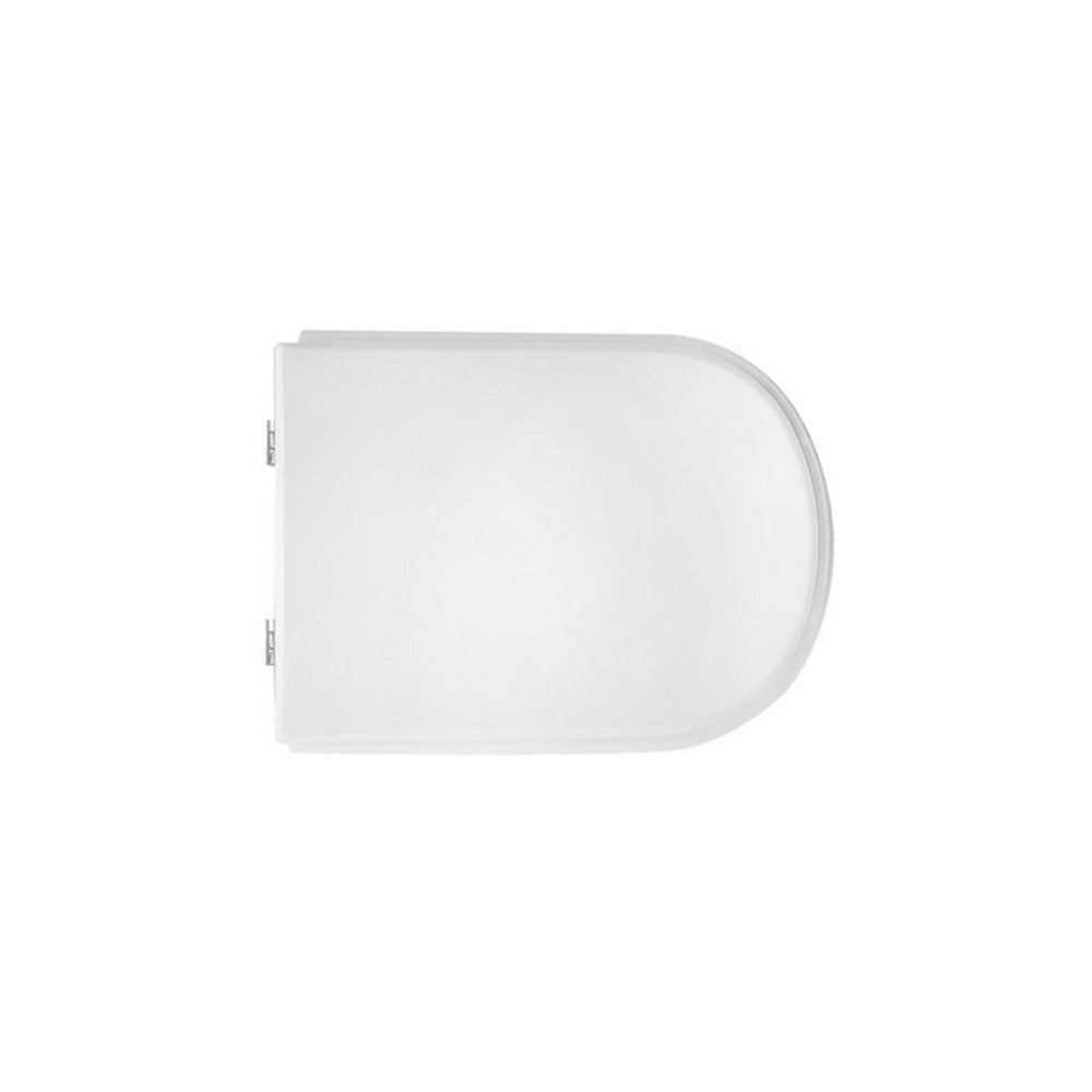 Sedile wc bianco per Ideal Standard vaso Calla larghezza 34,8 cm cerniere fisse