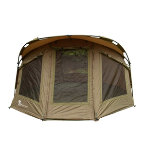 Tenda Bivvy Pesca Carpa 2 Persone 3x3m Impermeabile 10.000mm e Zerbino Scarpe