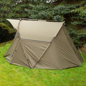 Tenda Bivvy Pesca Carpa 2 Persone 3x3m Impermeabile 10.000mm e Zerbino Scarpe