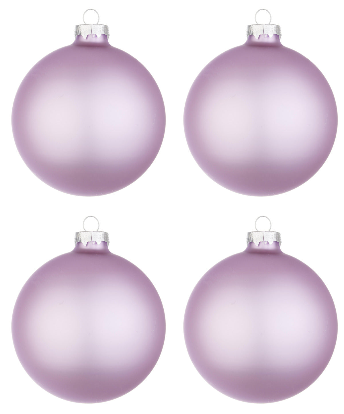 Palline di Natale in Vetro Rosa Chiaro Opaco Addobbi Decorazioni Albero Diametro: 100 mm