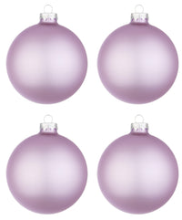 Palline di Natale in Vetro Rosa Chiaro Opaco Addobbi Decorazioni Albero Diametro: 100 mm