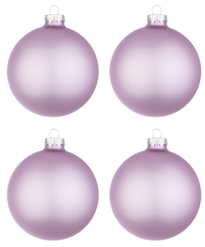 Palline di Natale in Vetro Rosa Chiaro Opaco Addobbi Decorazioni Albero Diametro: 100 mm