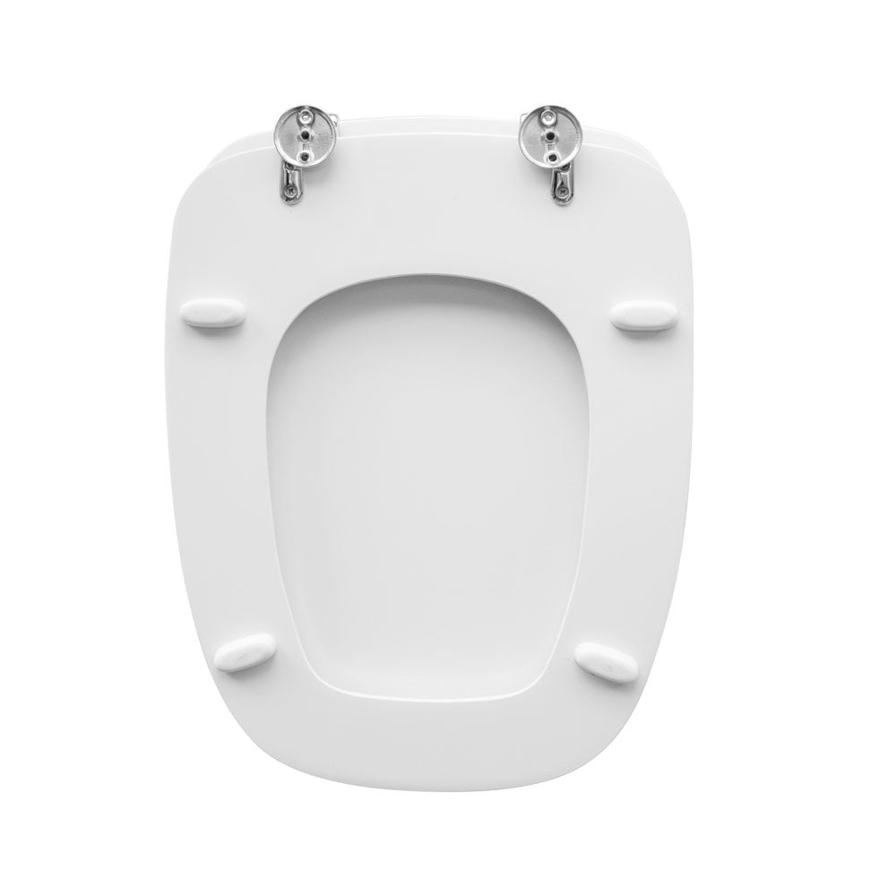 Sedile wc per Kerasan vaso serie Brio larghezza 35,6 cm cerniere regolabili 