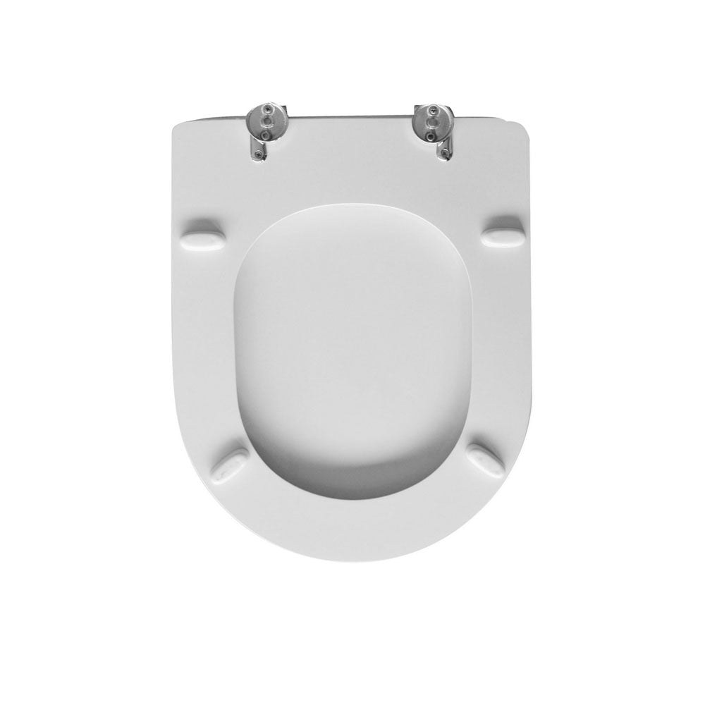 Sedile wc per Olympia vaso serie Clare larghezza 35,3 cm cerniere regolabili