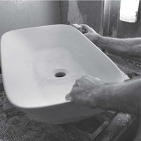 Lavabo da appoggio / semincasso Ceramica Azzurra Elegance 45X40