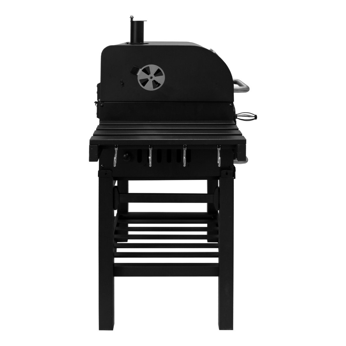 BBQ Barbecue Affumicatore Grill Griglia XL a Carbone Carbonella con Ripiano