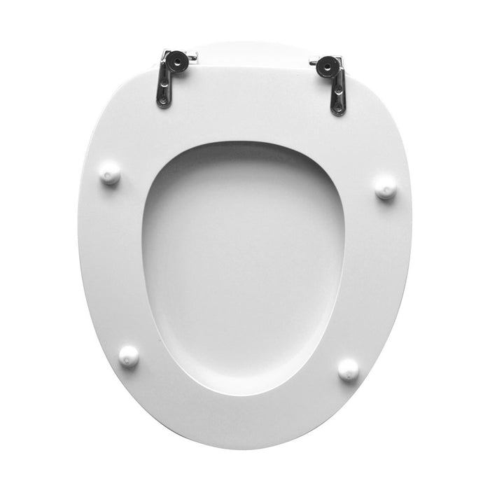 Sedile wc per Pozzi Ginori vaso Fantasia 2 larghezza 34,6 cm cerniere regolabili