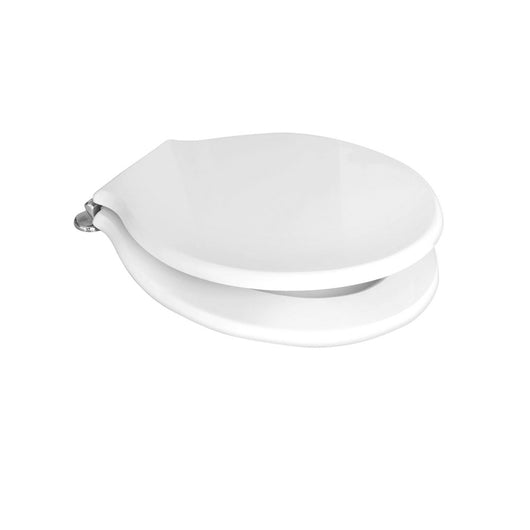 Sedile wc per Pozzi Ginori vaso serie Monte Bianco larghezza 37,7 cm cerniere regolabili