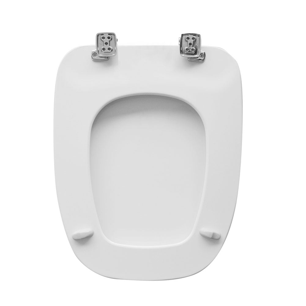 Sedile wc per Pozzi Ginori vaso Square B larghezza 35,5 cm cerniere regolabili