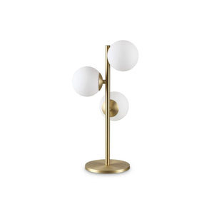 Lampada Da Scrivania Contemporanea Perlage Metallo Ottone 3 Luci G9 3W 3000K