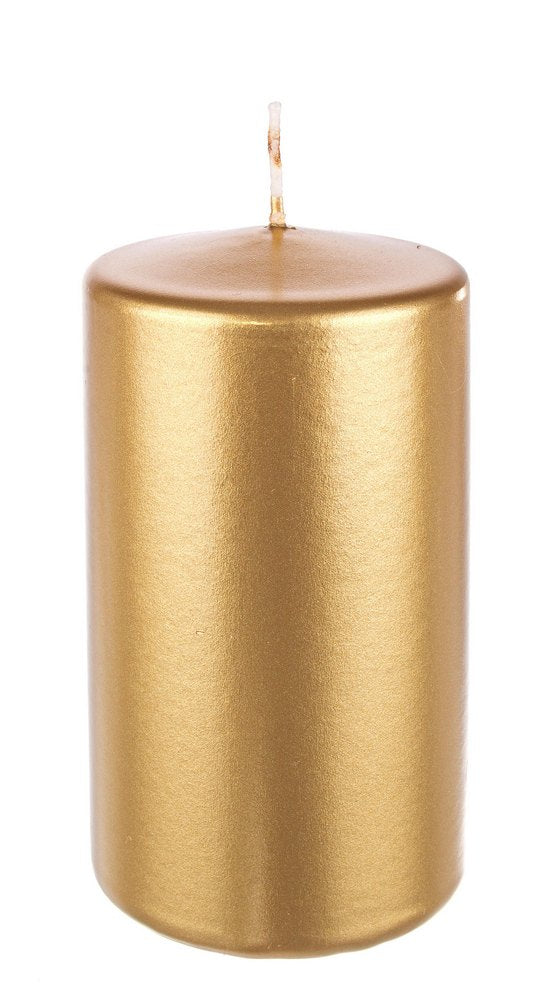 Candele Dorate Oro di Paraffina Sfera Conica Lunghe Senza Aroma Decorative Casa Formato: 6 x 12