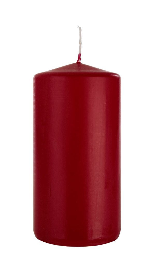 Candele Rosse di Paraffina Sfera Conica Lunghe Senza Aroma Decorative Casa Formato: 6 x 12