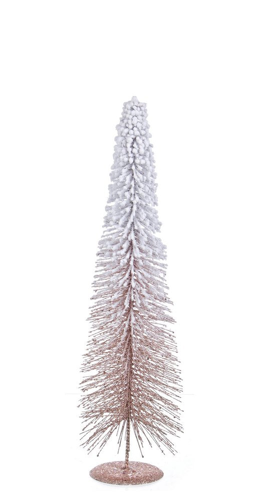 Mini Albero di Natale Piccolo da Tavolo Scrivania Innevato Decorazioni Natalizie Altezza: 40 cm