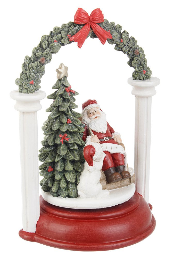 Decorazione Natalizia Arco Marlen con Babbo Natale Addobbi H 25 cm Bizzotto