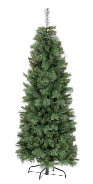 Albero di Natale Artificiale Slim Stretto Piccolo Verde Folto Alleghe 210 cm