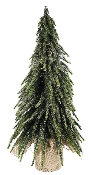 Mini Albero di Natale da Tavolo Mobile Piccolo Juta Glitter Pino Cimone 35 45 cm Altezza: 45 cm