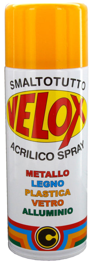 6pz velox spray acrilico giallo melone ral 1028 cod:ferx.2943