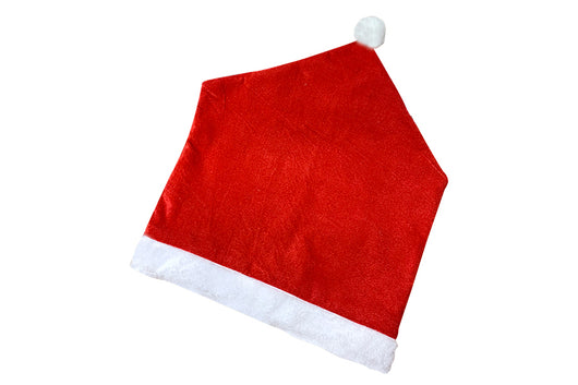 Coprisedia Natalizi con Cappello di Babbo Natale Rosso Copri Sedie 50x60 cm 6Pz