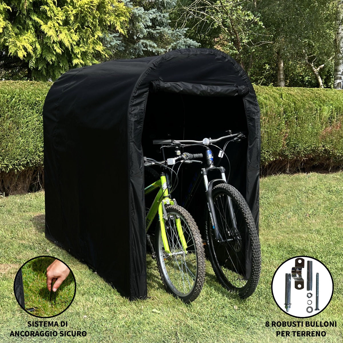 Copertura Biciclette Riparo Moto Esterno Capanno Garage Bicicletta Tenda Bici