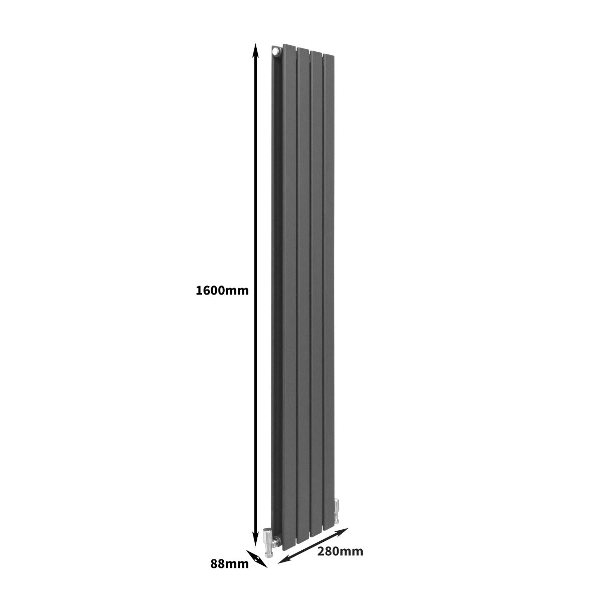 Radiatore Termosifone Termoarredo Design Piatto Pannello Elementi Grigio