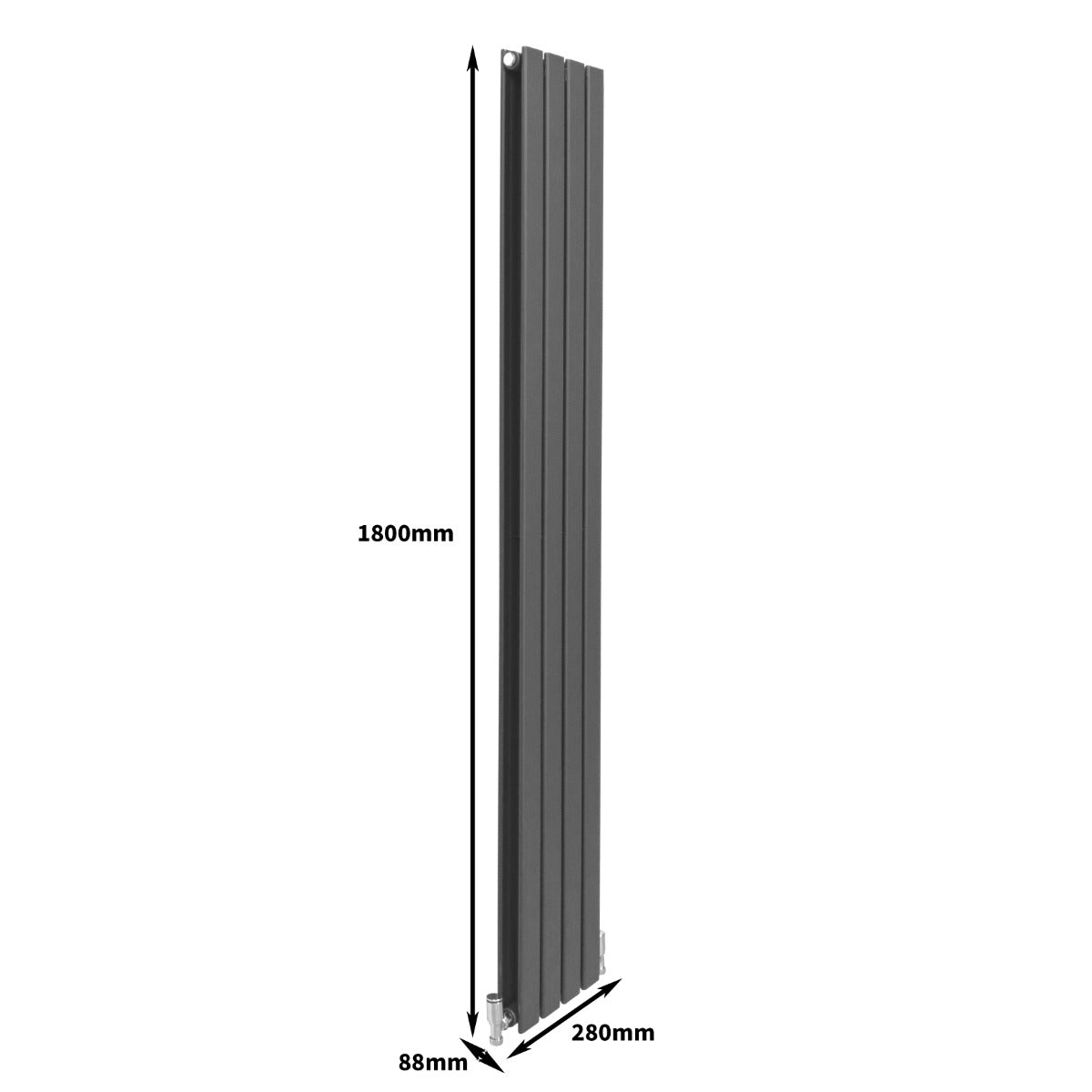 Radiatore Termosifone Termoarredo Design Piatto Pannello Elementi Grigio