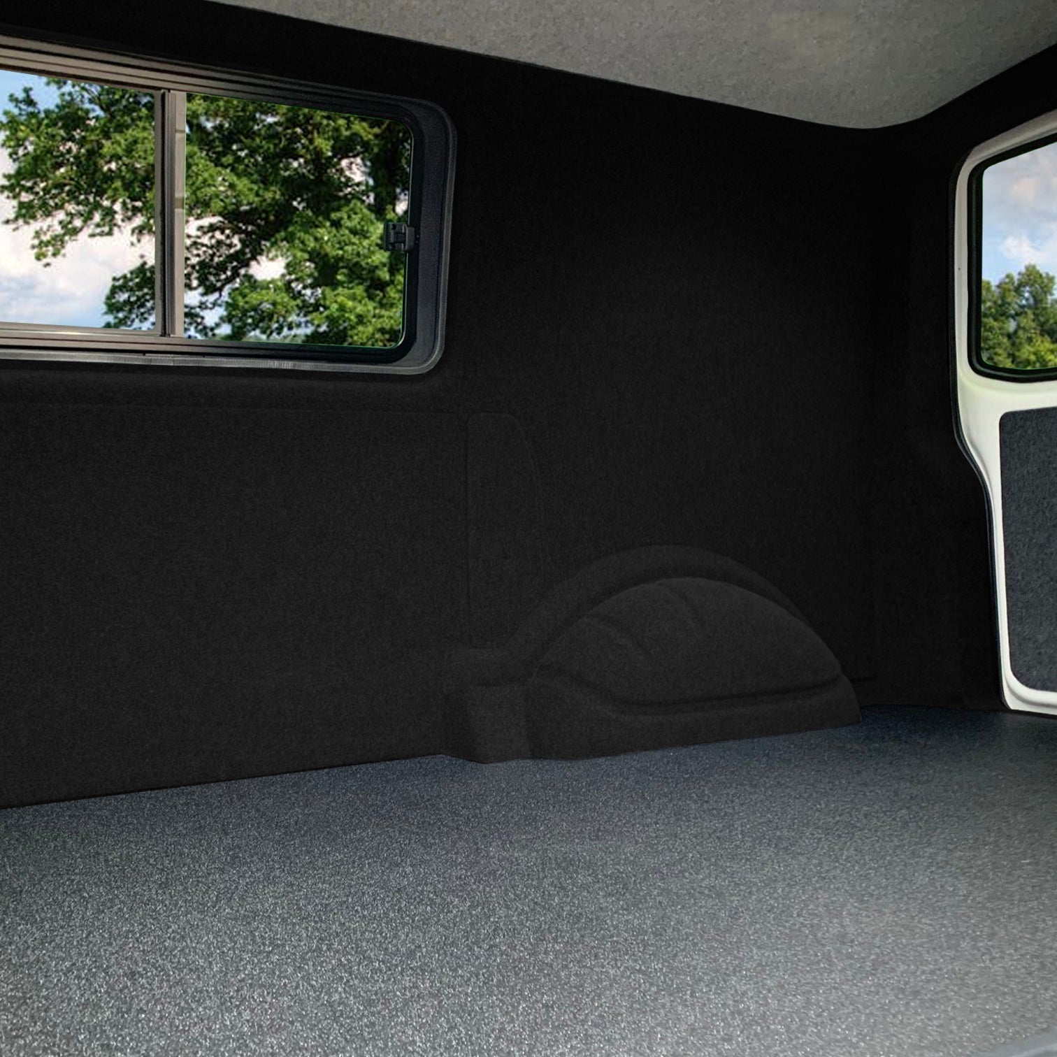 Fodera Rivestimento Tappeto Interno di Moquette per Van Furgoni e Auto Super Elastico 11m2 / Nero