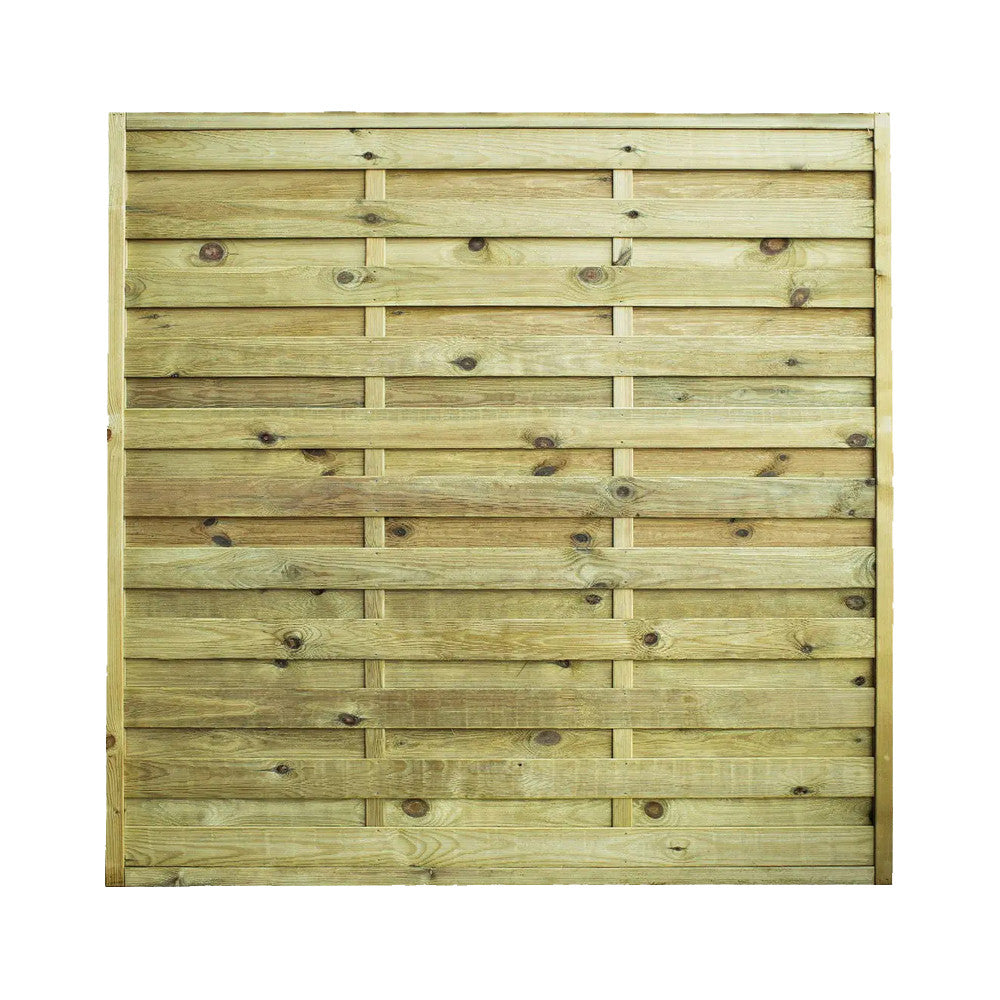 Eco 18 - Pannello Frangivento In Legno Impregnato A Lamelle Orizzontali Dimensioni 180X180Cm - Papillon