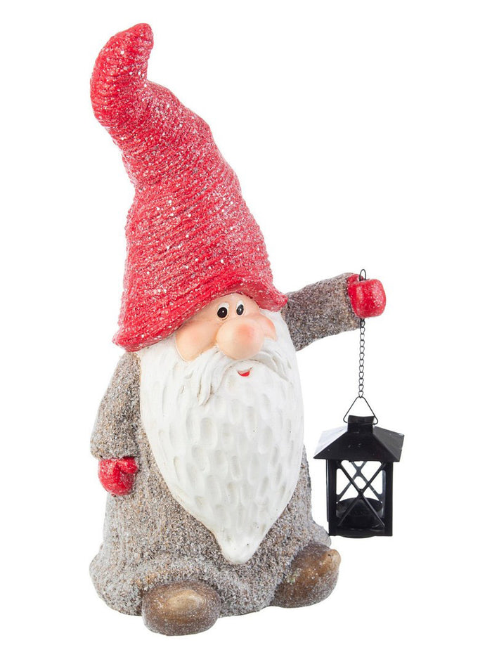 Babbo Natale con Lanterna Decorazione Natalizia Addobbi 46 cm Bizzotto