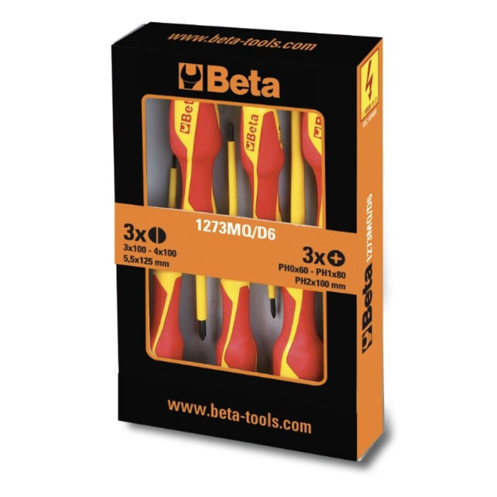 Serie Cacciavite 6 Pezzi Isolanti Slim 1273Mqf/D6 - Beta