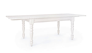 Tavolo Allungabile Legno Bianco Country Chic Shabby 150 240 cm 10 posti Colette