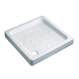 Piatto Doccia Quadrato in Ceramica Bolle H10 - Misura: 80 x 80 x H 10 cm