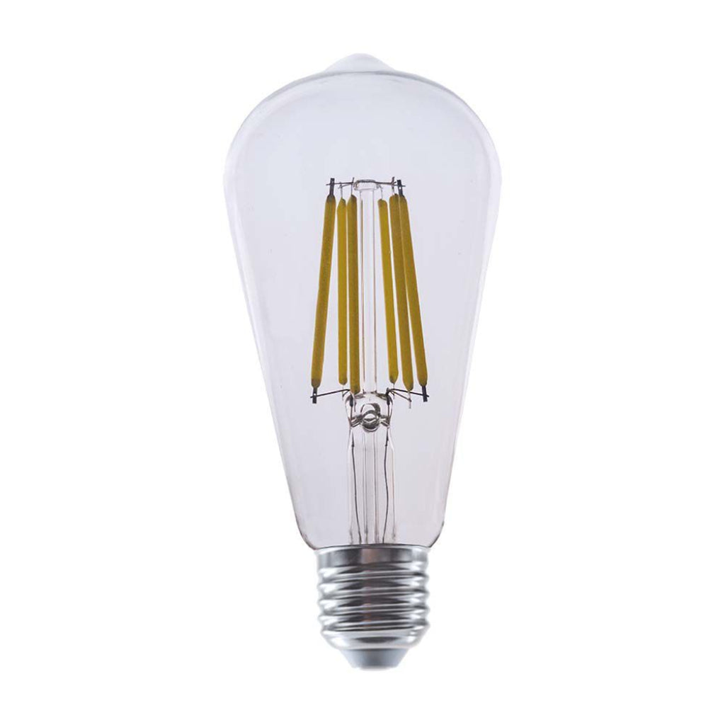 Lampadina Led a Bulbo 4W con filamento E27 ST64 Copertura Clear 3000K