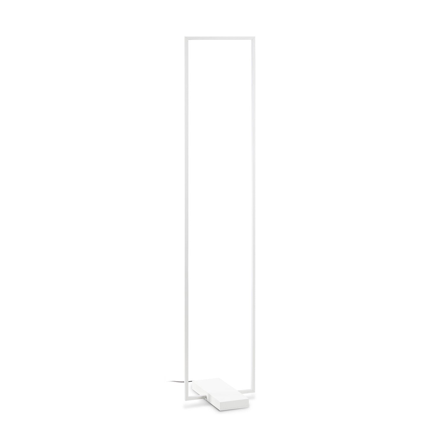 Piantana Da Terra Contemporanea Frame Metallo Bianco Led 30W 3000K Ip20